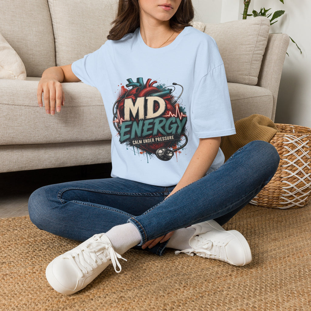 Bold MD Energy Graphic With Anatomical Heart Design- Graphic Tees