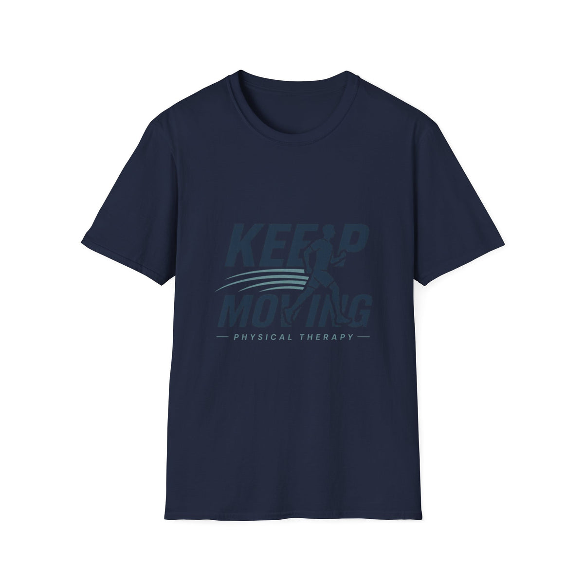 Minimalist T Shirt Design Featuring Keep Moving Statement