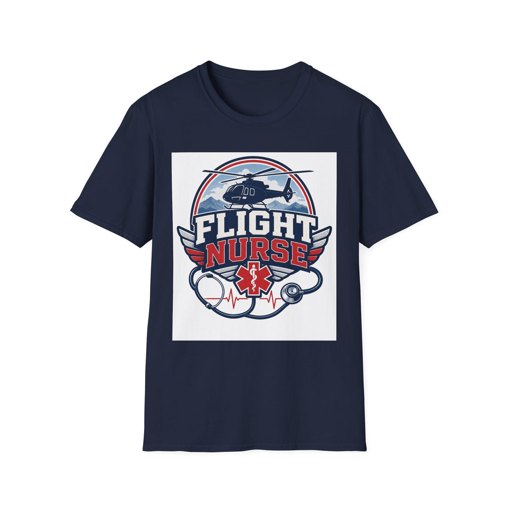 Aviation Inspired T Shirt Design Featuring Flight Nurse Graphic