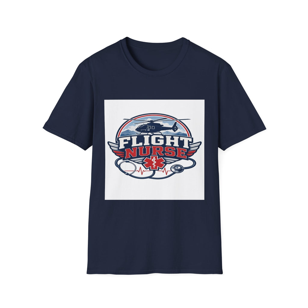 Aviation-Inspired T-Shirt Design Featuring Flight Nurse Graphic- Graphic Tees