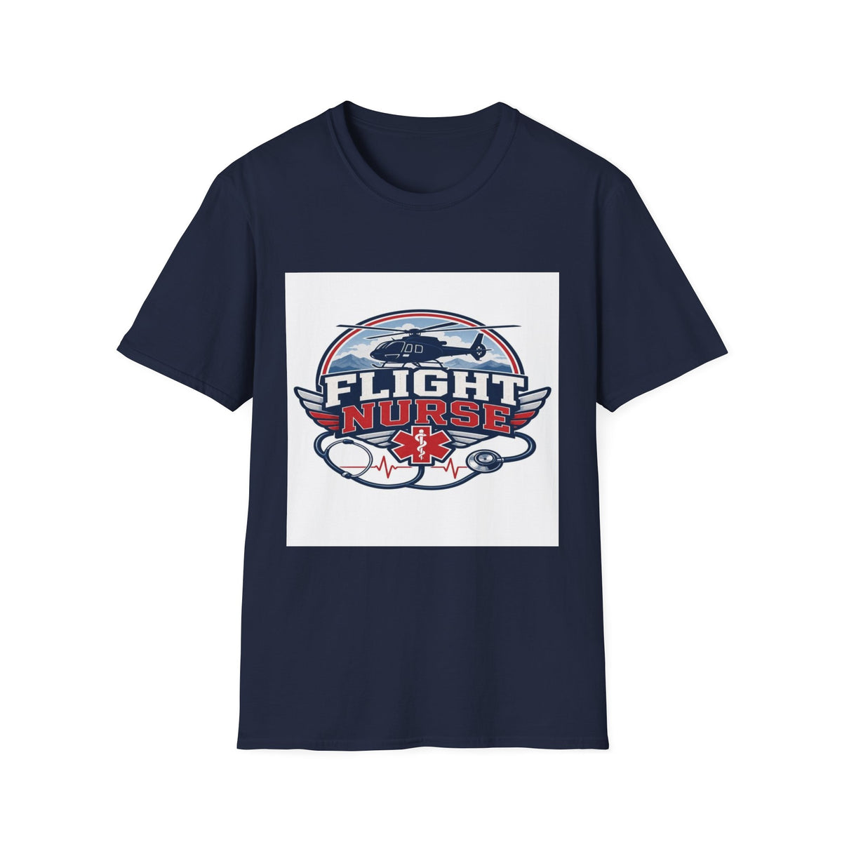 Aviation-Inspired T-Shirt Design Featuring Flight Nurse Graphic- Graphic Tees