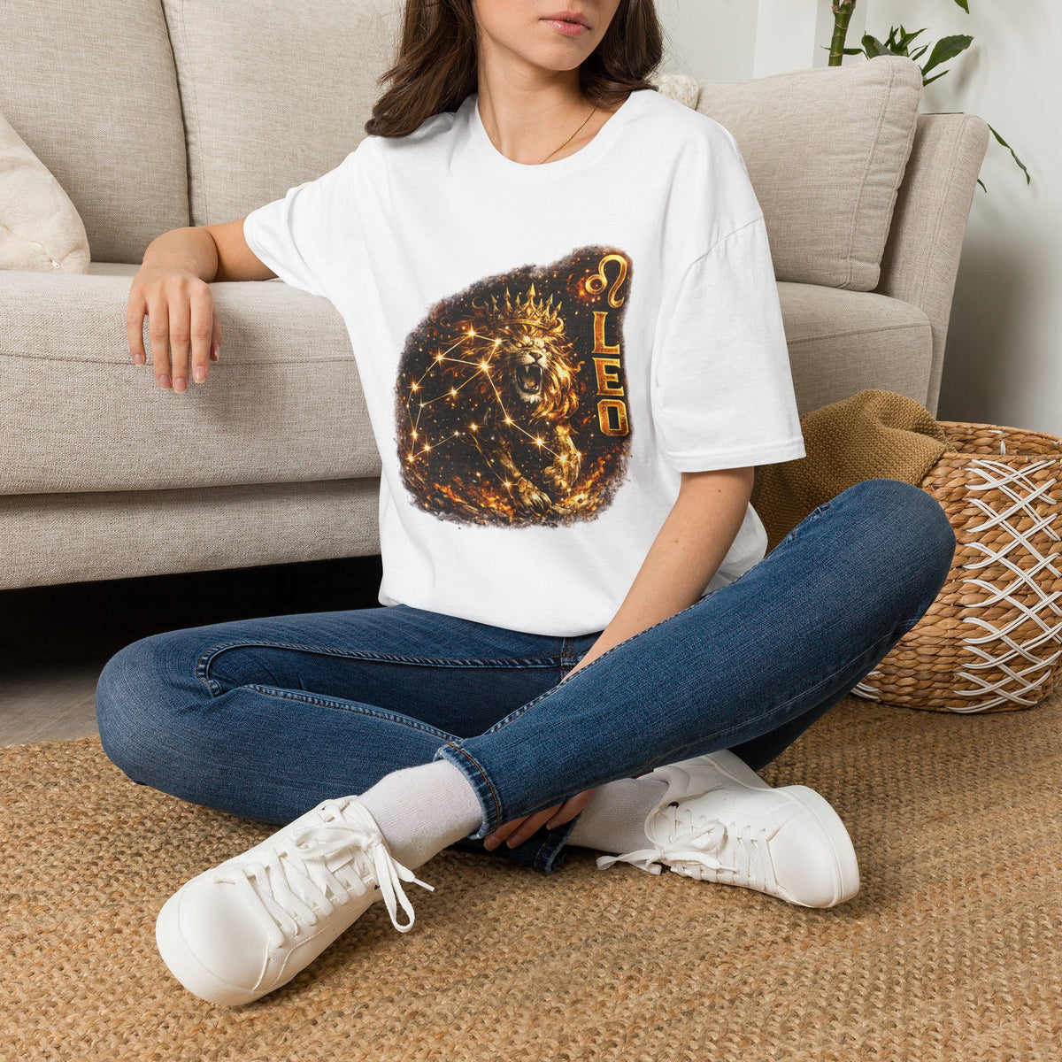 Leo Constellation Lion T-Shirt — Zodiac Astrology Graphic Tee