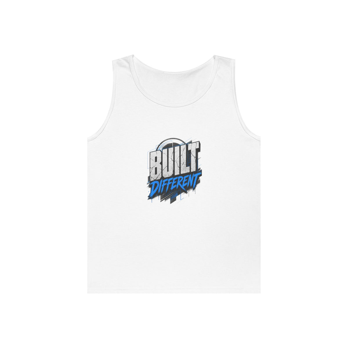 Built Different Tank Top – Graphic Motivational Workout Tee