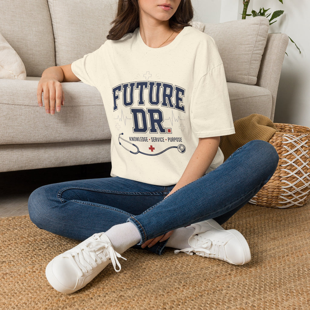 Collegiate T Shirt Design With Future Dr Text And Medical Accents