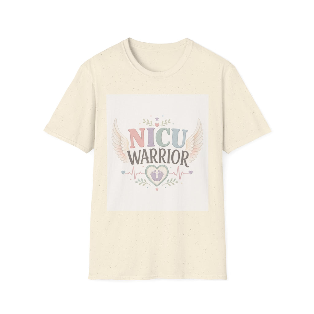 NICU Warrior Design With Baby Footprint And Angel Wings