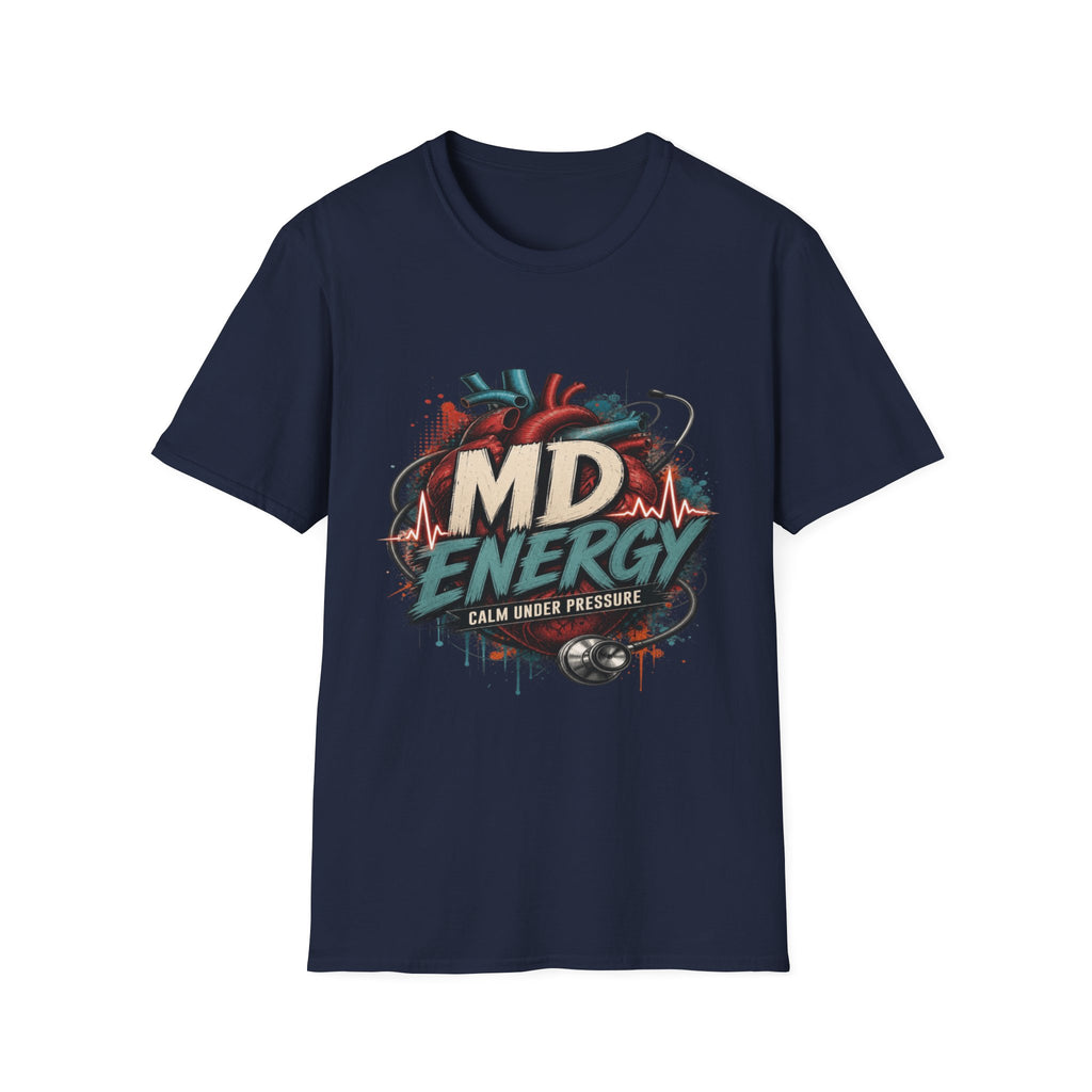 Bold MD Energy Graphic With Anatomical Heart Design- Graphic Tees