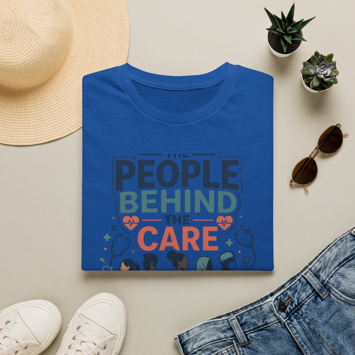 Modern T Shirt Design Celebrating Healthcare Professionals' Dedication