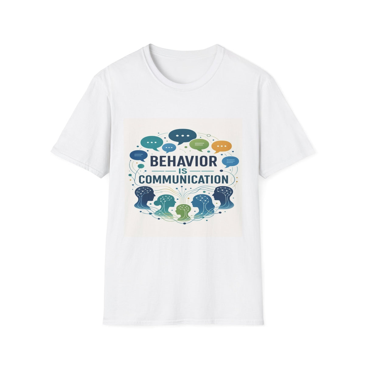 T-shirt Design Featuring Bold Phrase Surrounded By Colorful Speech Bubbles- Graphic Tees