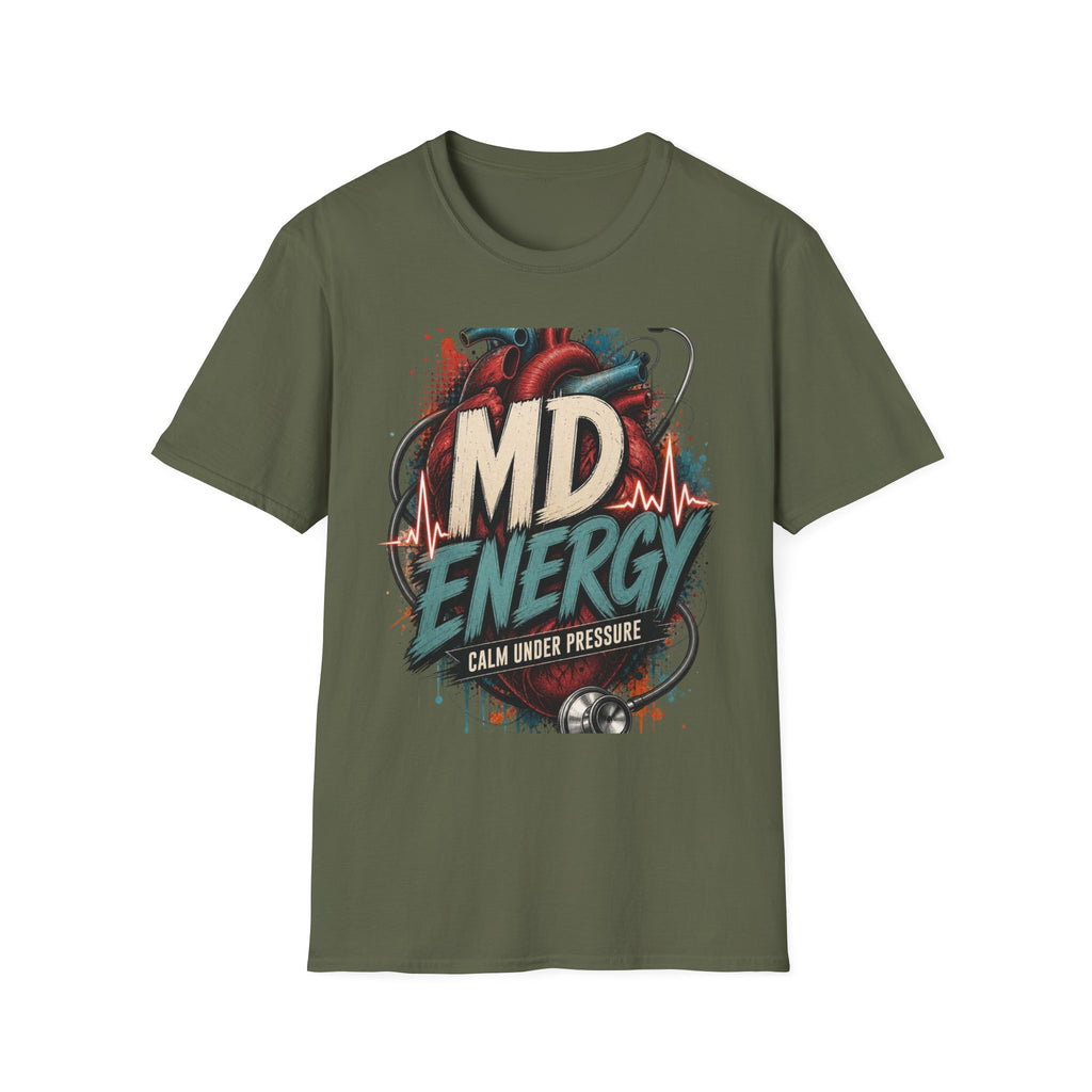 Bold MD Energy Graphic With Anatomical Heart Design