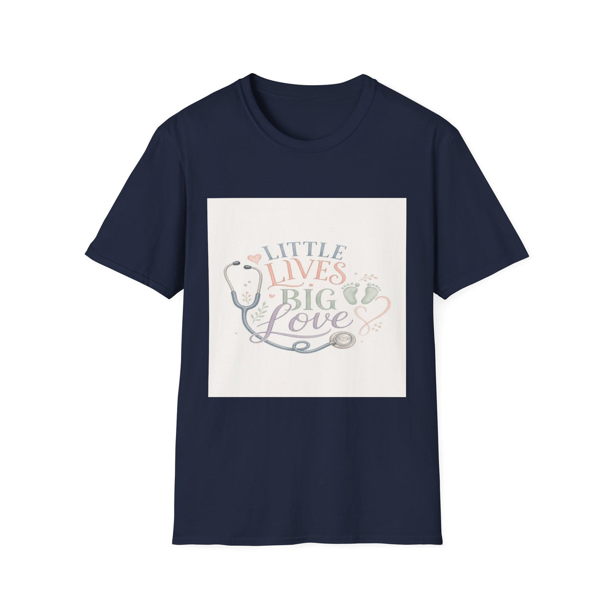 Little Lives Big Love NICU Design With Elegant Typography- Graphic Tees