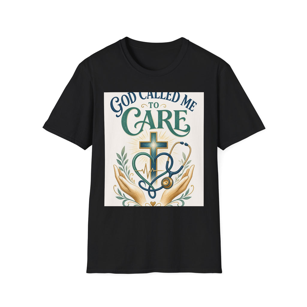 T Shirt Design Featuring Faith Inspired Care Elements