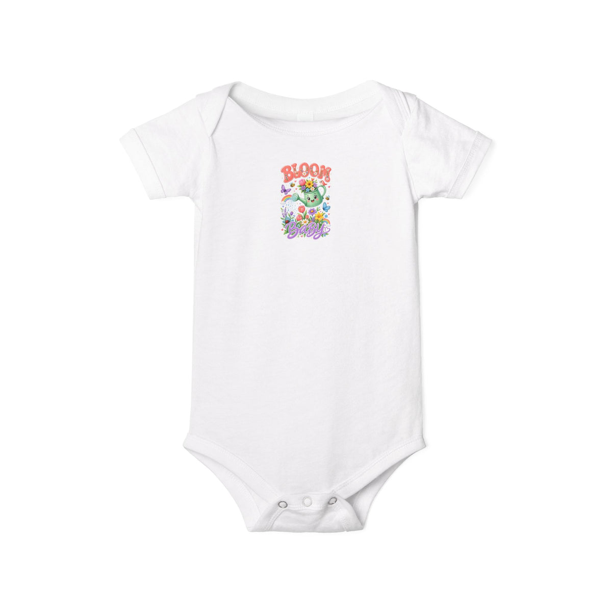 Baby Onesie - "Bloom Where You Grow" Floral Infant Bodysuit