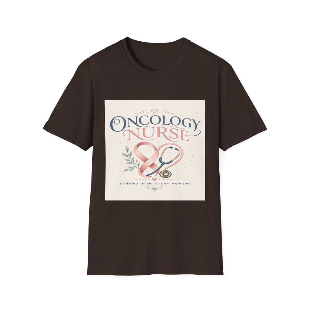Elegant T-Shirt Design with Oncology Nurse Text and Symbolism- Graphic Tees