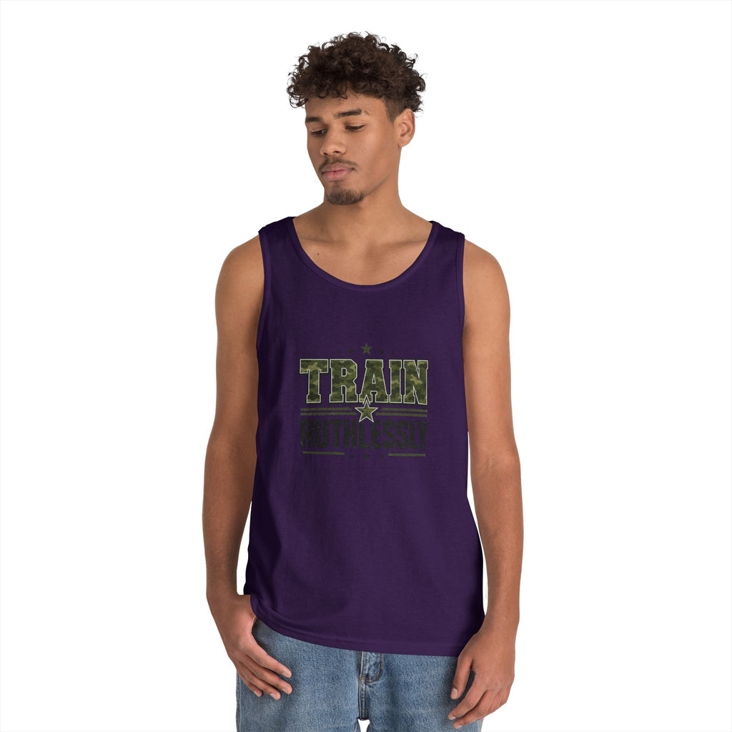Train Ruthlessly Camouflage Gym Tank