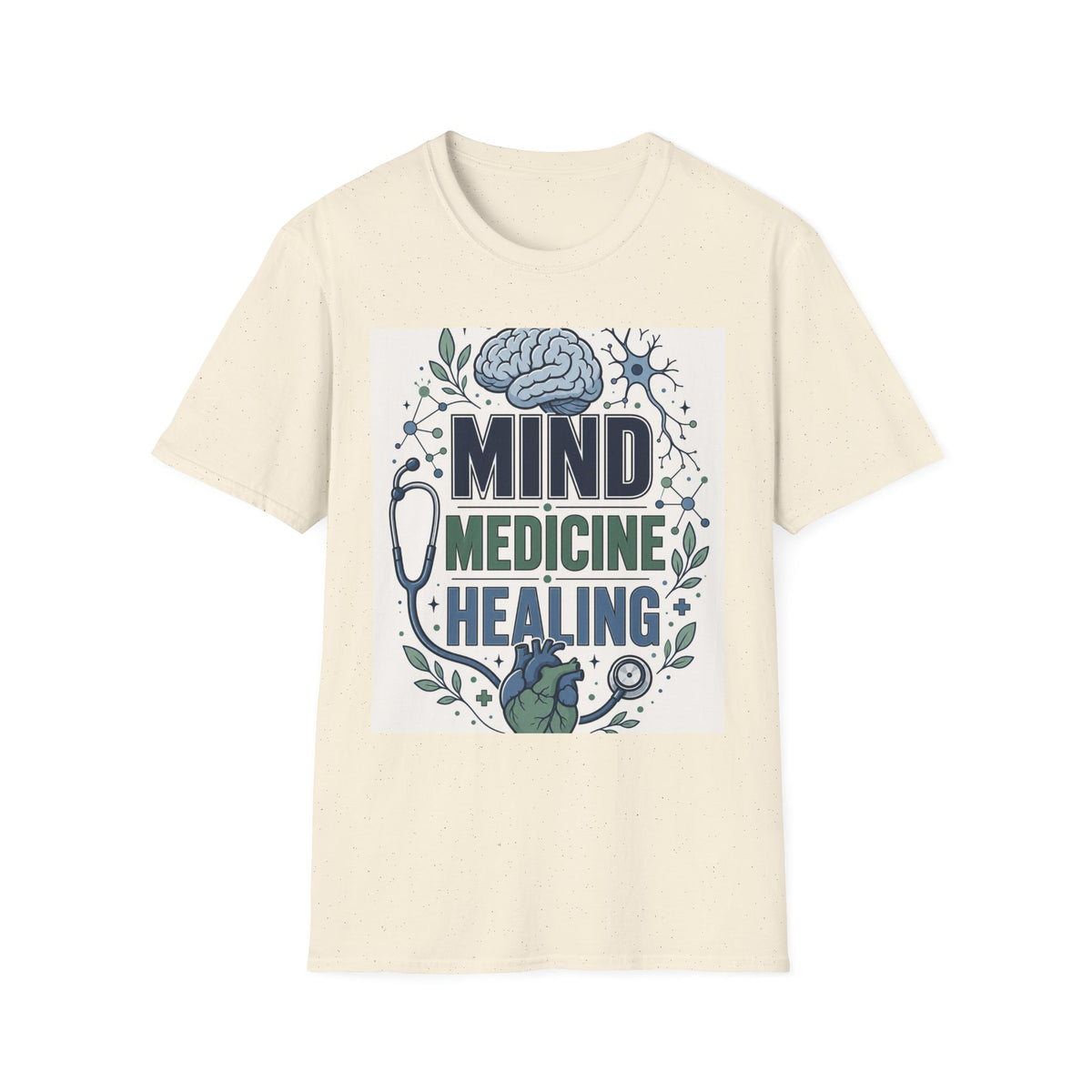 Illustration Of Stacked Words Mind Medicine Healing With Medical Icons