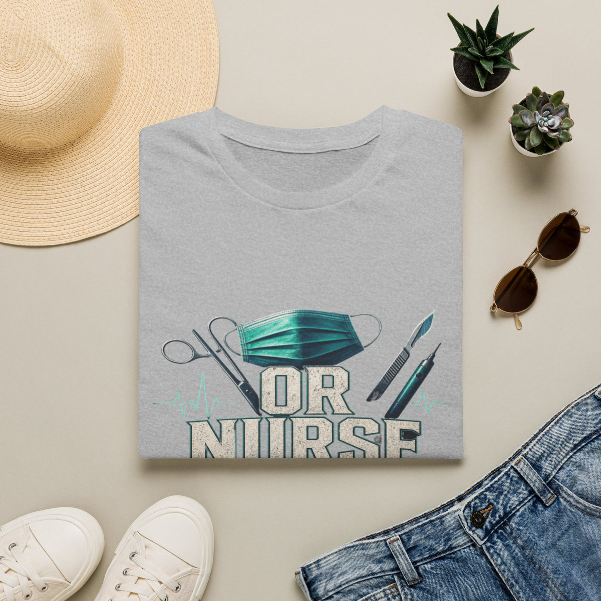 Bold Typography T-Shirt Design For OR Nurse Theme- Graphic Tees