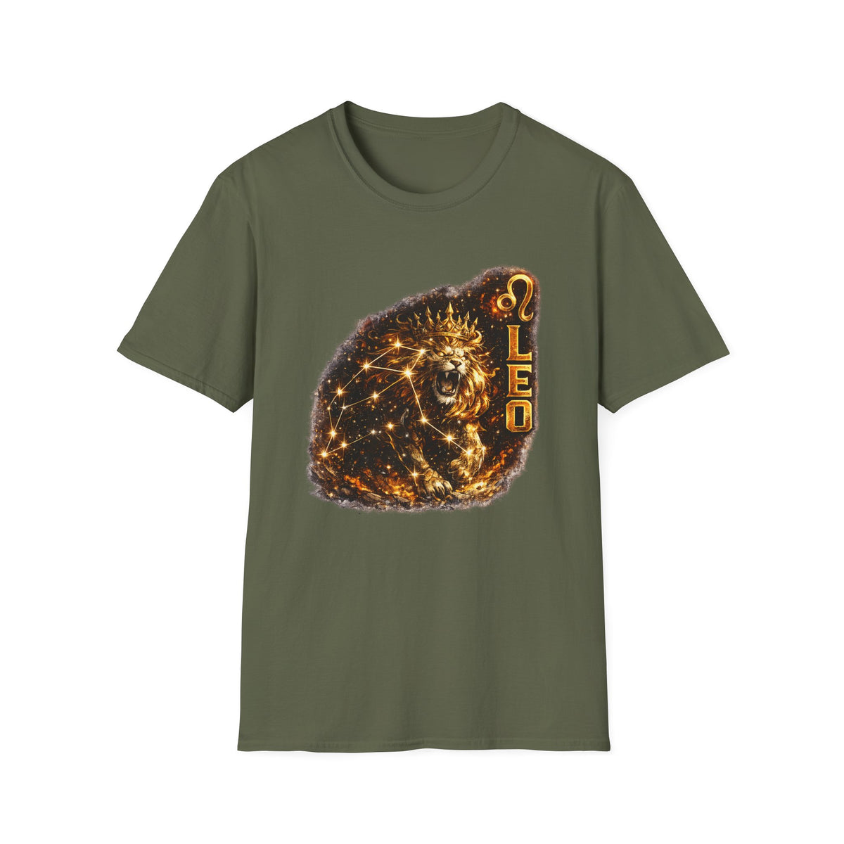 Leo Constellation Lion T-Shirt — Zodiac Astrology Graphic Tee