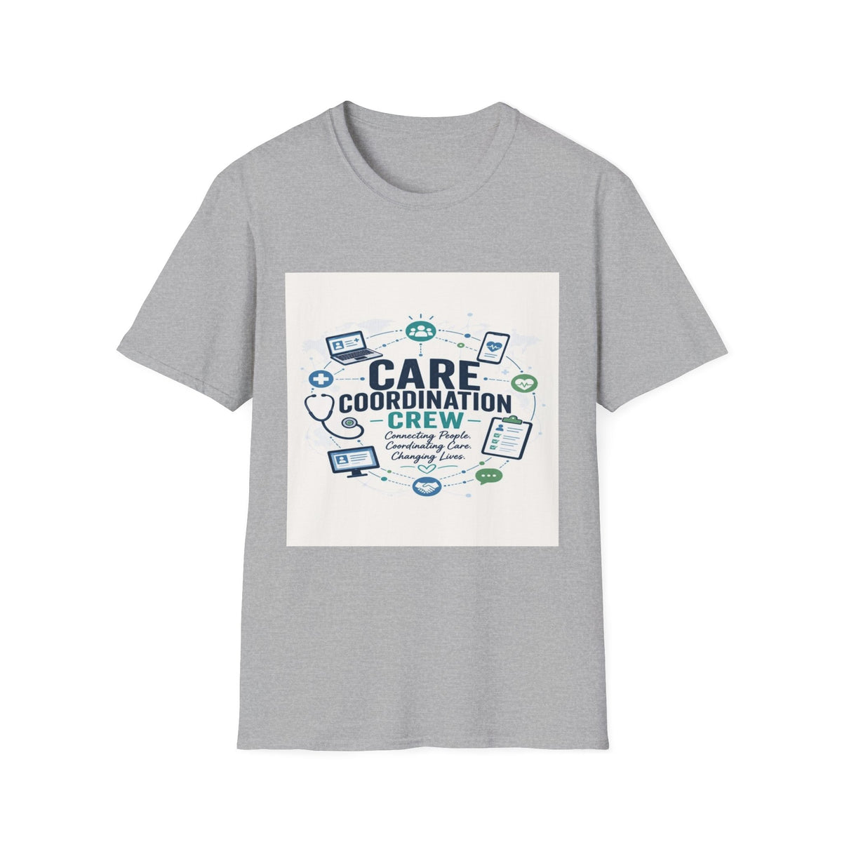 T-shirt Graphic Featuring Modern Aesthetic Care Coordination Crew- Graphic Tees