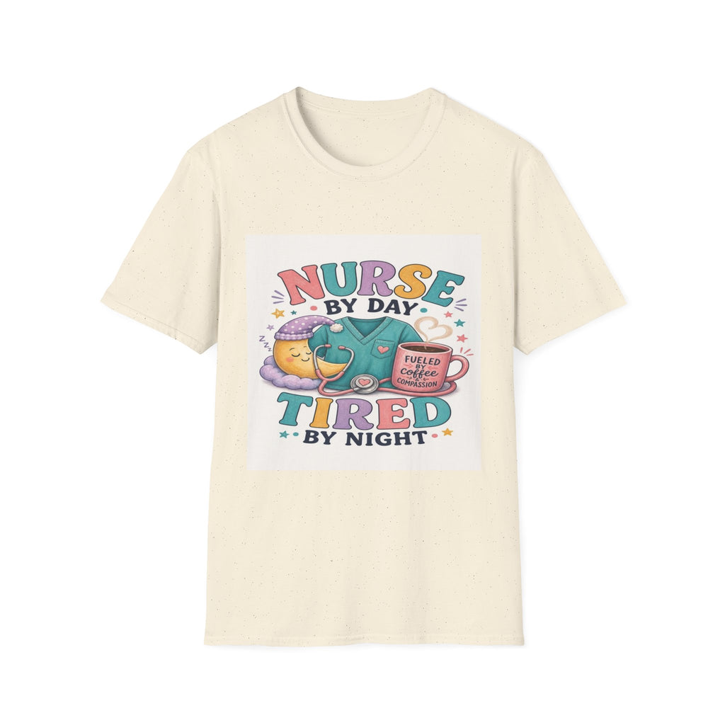 Playful T-shirt Design Featuring Nurse Life Typography And Illustrations- Graphic Tees