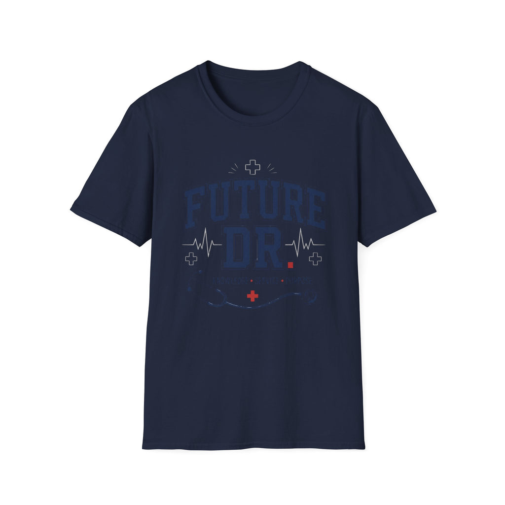 Collegiate T Shirt Design With Future Dr Text And Medical Accents