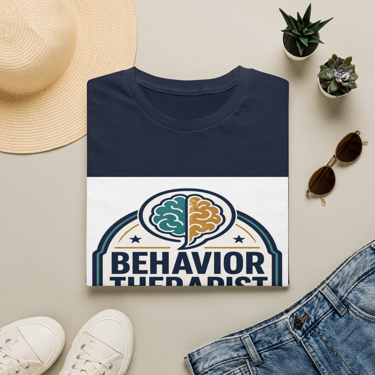 Bold Professional Badge Design For Behavior Therapist- Graphic Tees