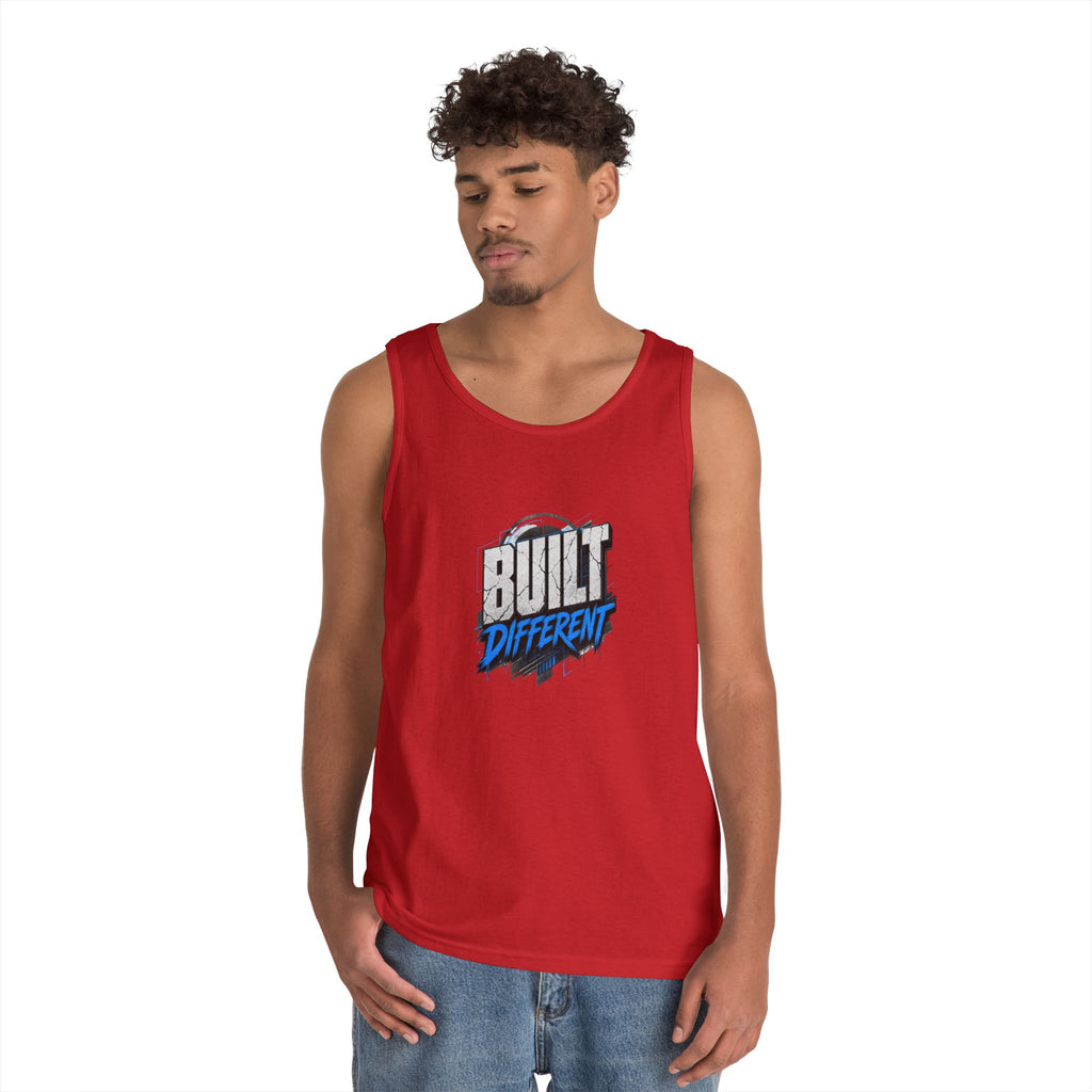 Built Different Tank Top – Graphic Motivational Workout Tee