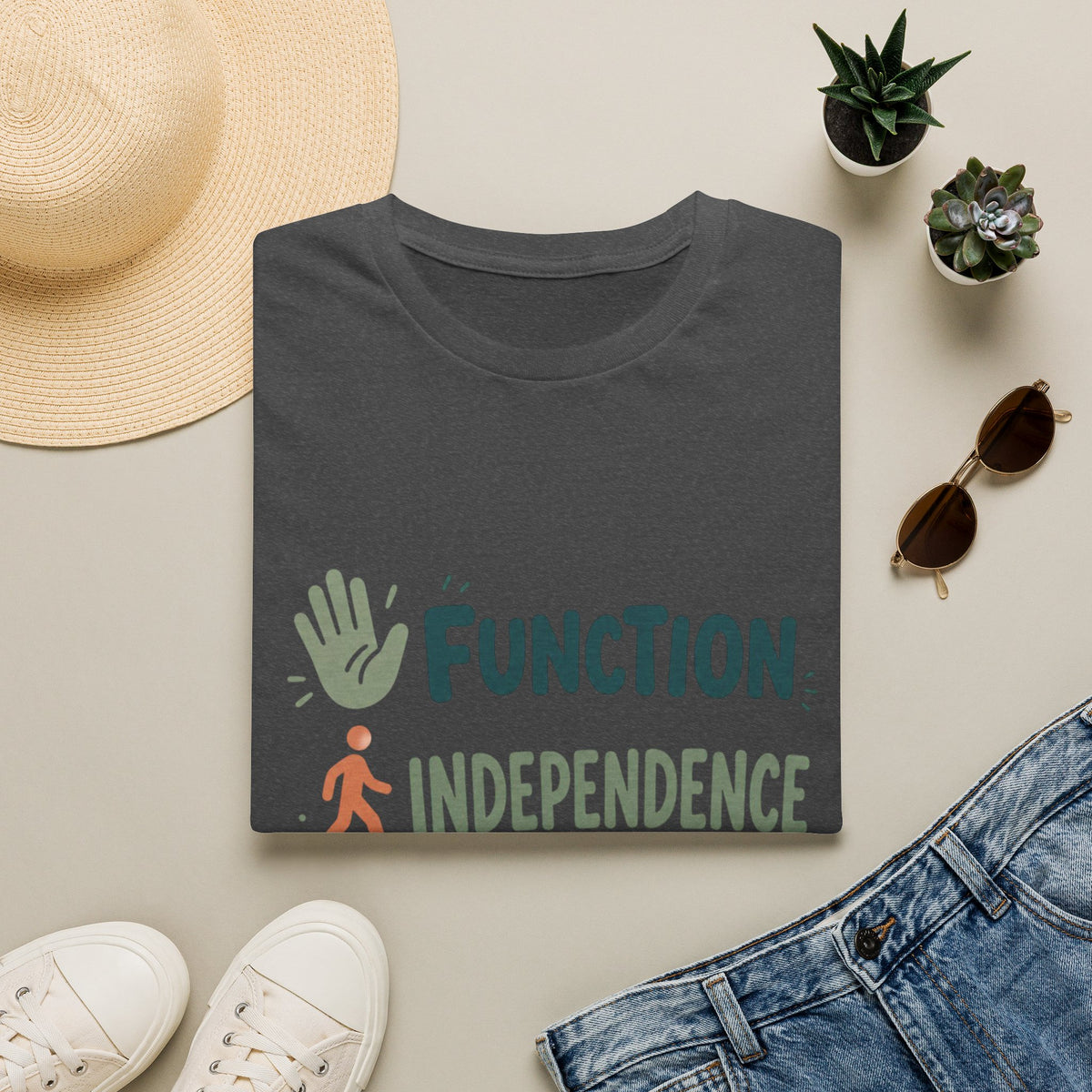 Playful Typography Featuring Function Independence Life With Icons