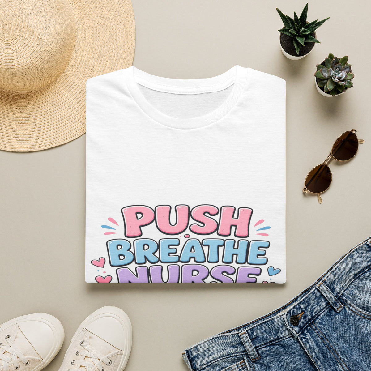 Playful Typography Design With Baby Footprints And Heart- Graphic Tees