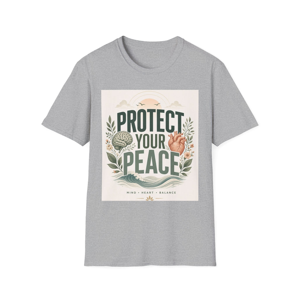 Large Typography Graphic Promoting Peace With Botanical Elements