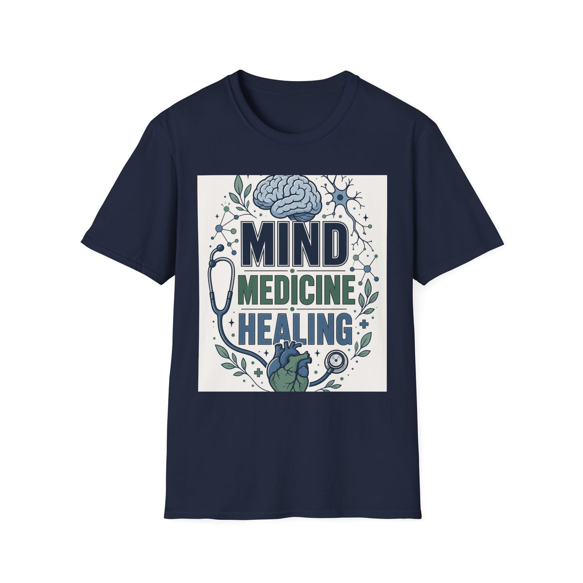 Illustration Of Stacked Words Mind Medicine Healing With Medical Icons