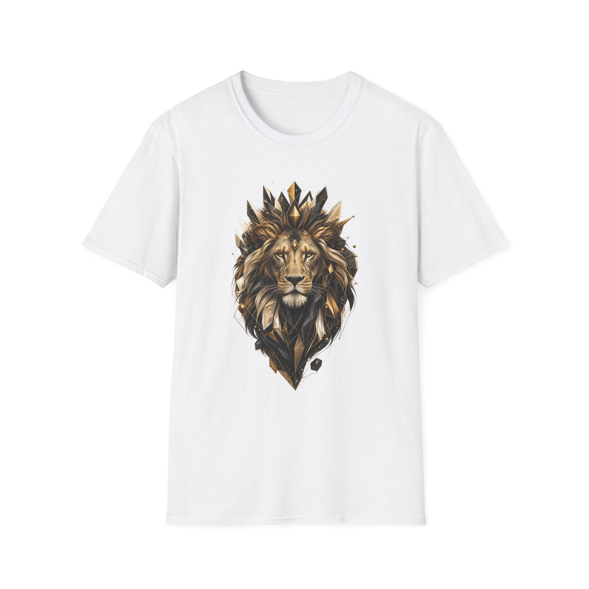 King Mode Lion Graphic Unisex Softstyle T-Shirt | Motivational Lion Tee
