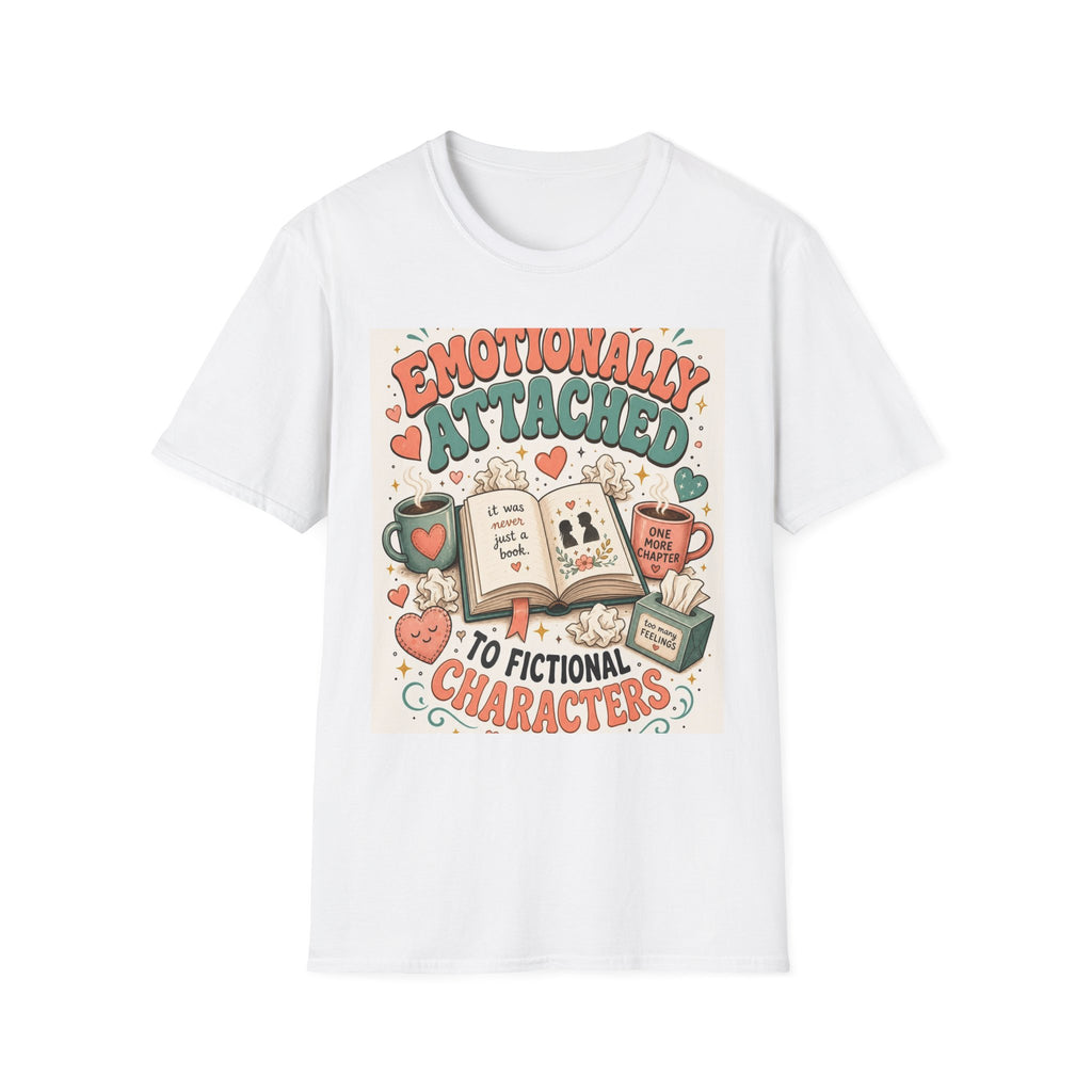 Whimsical T Shirt Design Celebrating Emotional Attachment To Fictional Characters