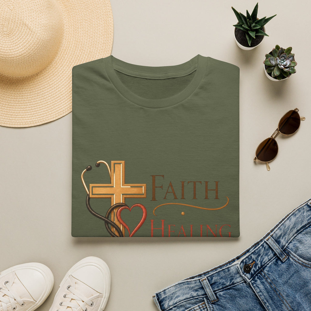 Elegant Typography Featuring Inspirational Healthcare Symbols