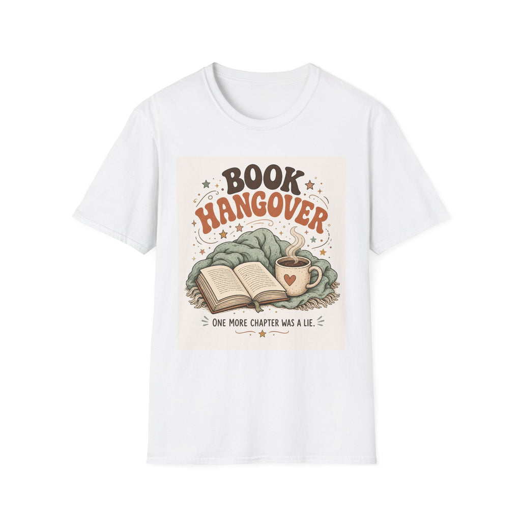 Cozy T Shirt Design Featuring Book And Coffee Cup