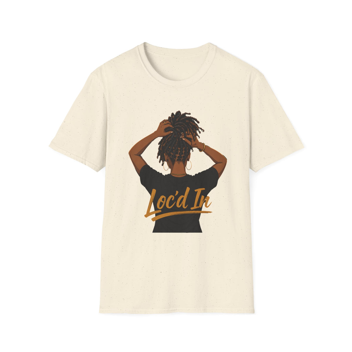 Loc'd In Graphic T-Shirt — 'Lock'd In' Natural Hair Afro Pride Tee