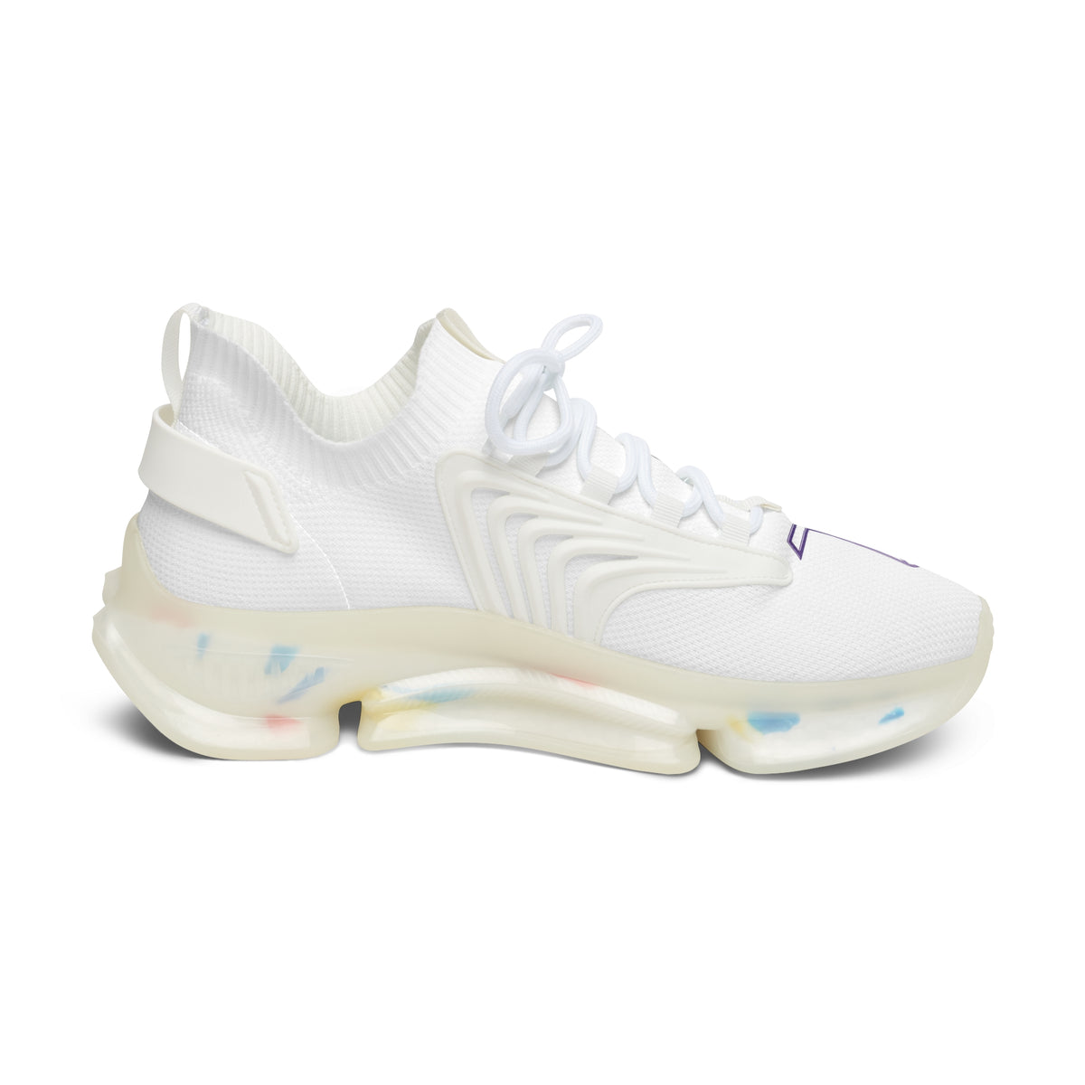 Women’s Mesh Sneakers — Lightweight Breathable Athletic Shoes with Color Splash Sole