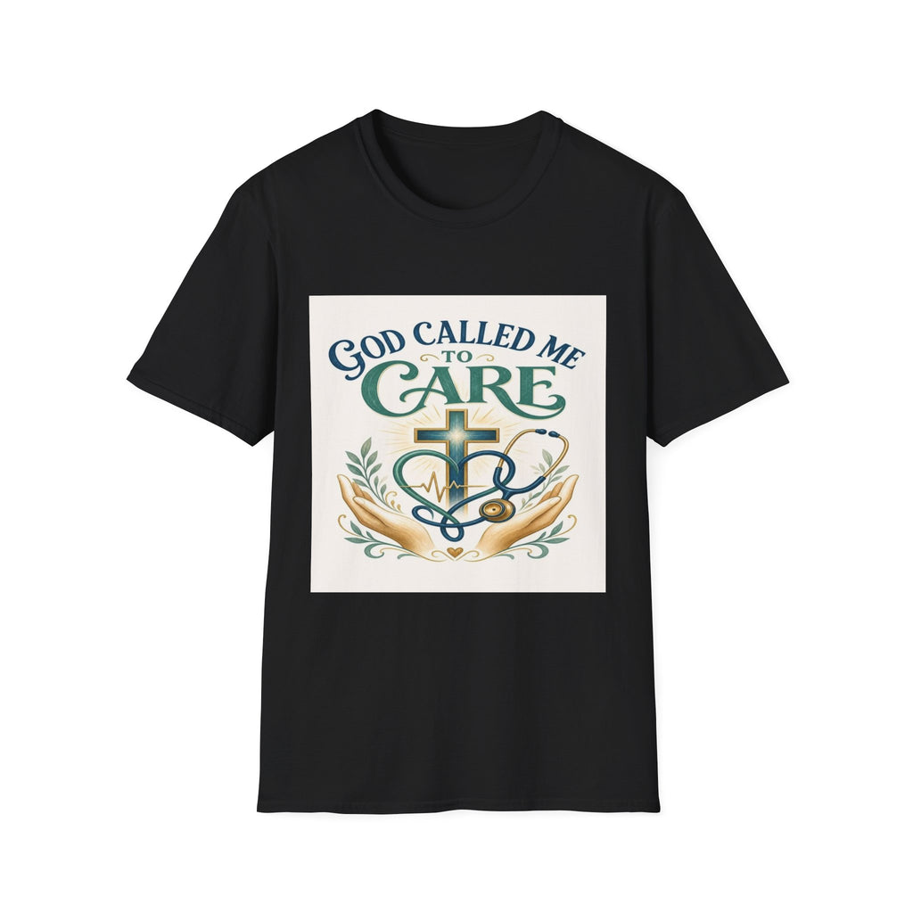 T-Shirt Design Featuring Faith Inspired Care Elements- Graphic Tees