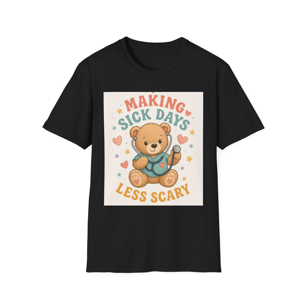T Shirt Design Featuring Teddy Bear With Stethoscope And Stars