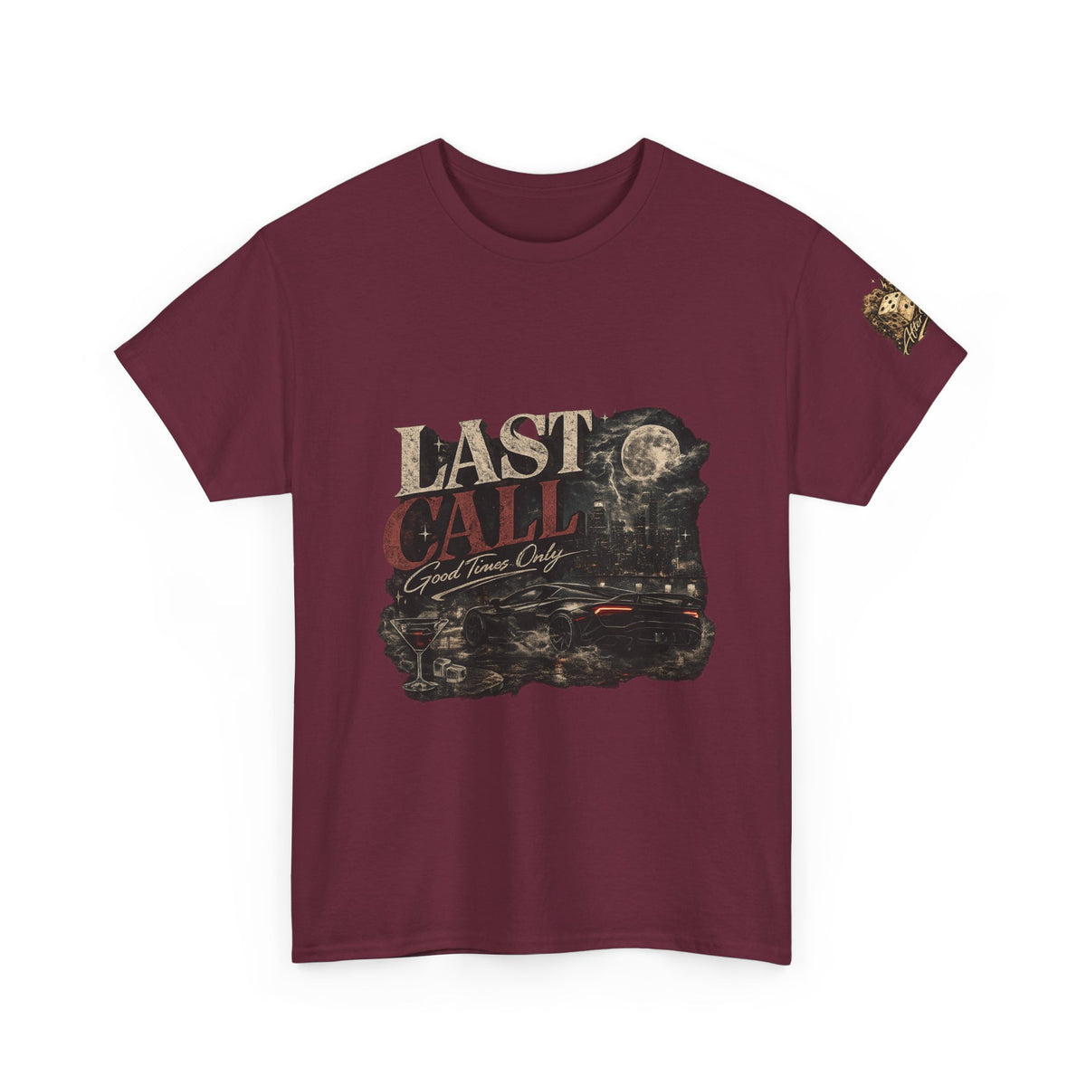 Last Call Graphic Tee — Vintage Bar Nightlife T‑Shirt