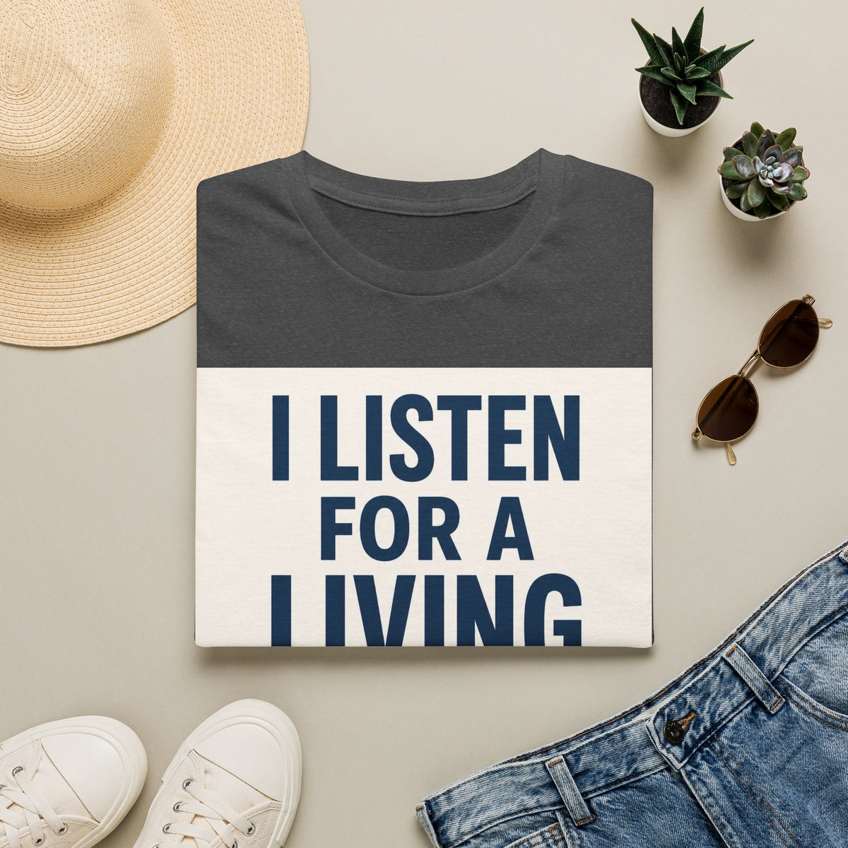 Bold Text And Minimalist Ear Illustration In Modern Design