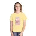 Ballet Dreams Youth T‑Shirt — Pink Ballet Slippers Floral Dance Tee